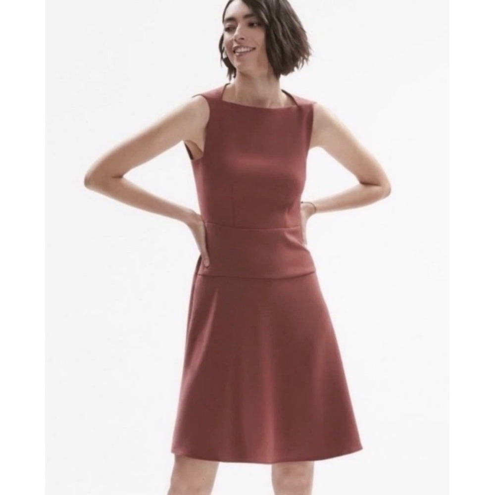 MM. Lafleur Sleeveless Midi Dress in Rust